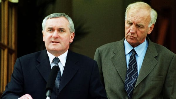 Bertie Ahern with David Andrews