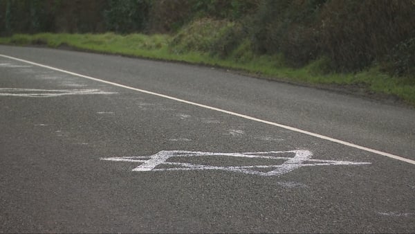 Photo shows the Star of David graffiti on a road