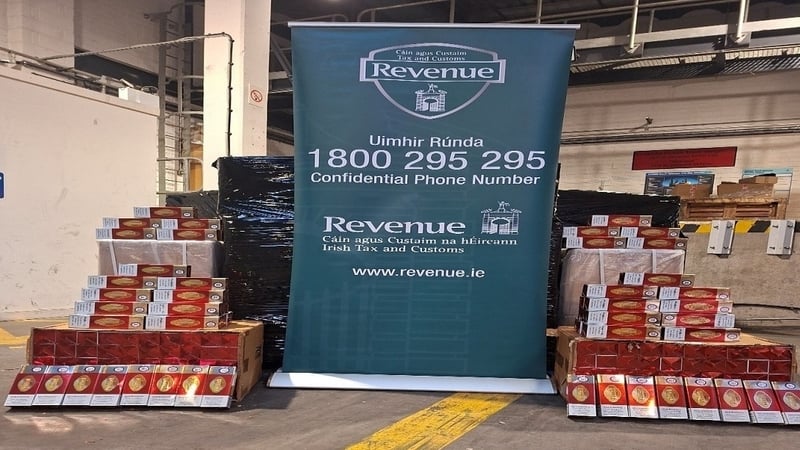 The tobacco was seized by Revenue officers at Dublin Port on Monday