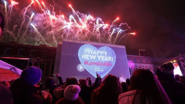 New Year's Eve celebrations in Dublin