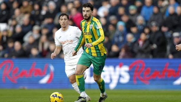 Mikey Johnston of West Bromwich Albion during the Sky Bet Championship match between Swansea City and West Bromwich Albion at Swansea.com Stadium on January 1, 2026 in Swansea, United Kingdom.