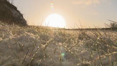 Snowy conditions along the Glenshane Pass in Derry
