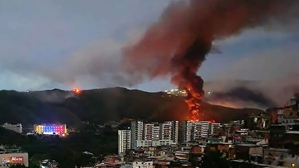 Fire at Fuerte Tiuna, Venezuela's largest military complex,