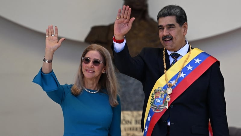 Maduro agus a bhean chéile