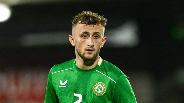 Sam Curtis of Republic of Ireland during the UEFA European U21 Championship qualifier match between Republic of Ireland and Norway at Turner's Cross in Cork.