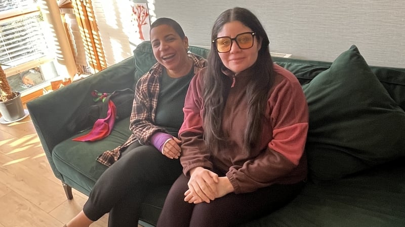 Liliana Fernandez (left) and Betzy Nina have both lived in Ireland for several years