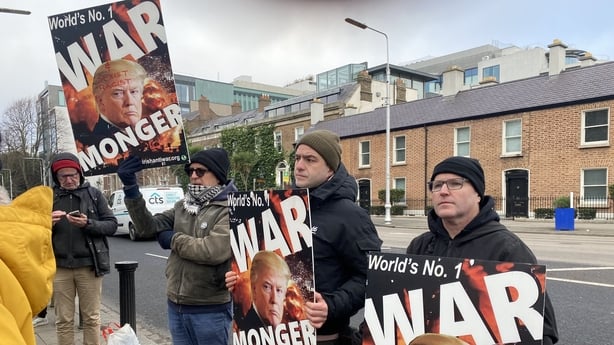 US Embassy protest Venezuela