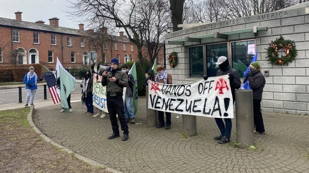 US Embassy protest Venezuela