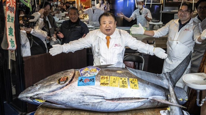 Kiyoshi Kimura said he was surprised at the end price for the 243kg fish