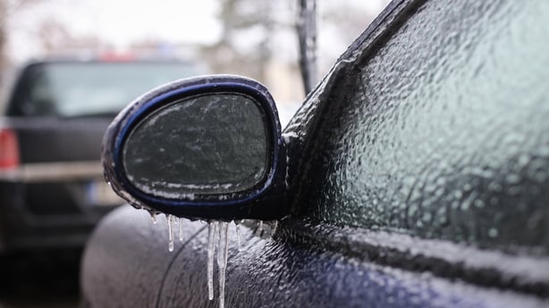 car freezing in winter