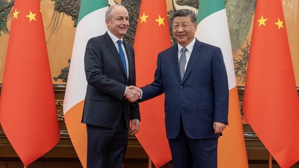 Taoiseach Micheál Martin meeting with Chinese President Xi Jinping in Beijing today