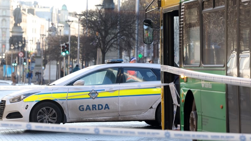 The incident happened on O'Connell Street just after midday (Pic: Rolling News)