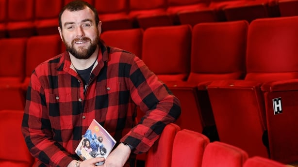 Poet Stephen James Smith in the Abbey Theatre