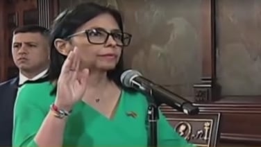 Delcy Rodriguez sworn in as Venezuela's interim president