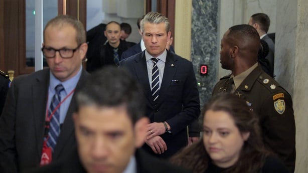 WASHINGTON, DC - JANUARY 05: U.S. Secretary of War Pete Hegseth arrives for a briefing with bicameral congressional leadership at the U.S. Capitol on January 05, 2026 in Washington, DC. The briefing addressed U.S. actions in Venezuela, including the capture of Venezuela's Nicolas Maduro and his wife