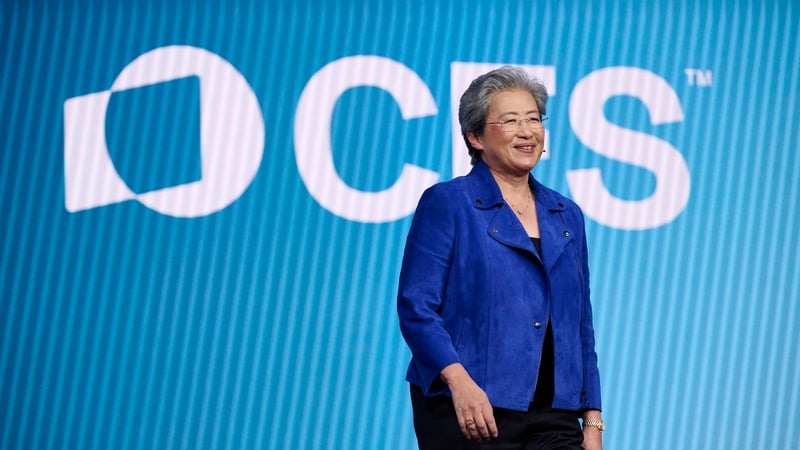 Advanced Micro Devices (AMD) CEO Lisa Su at CES in Las Vegas