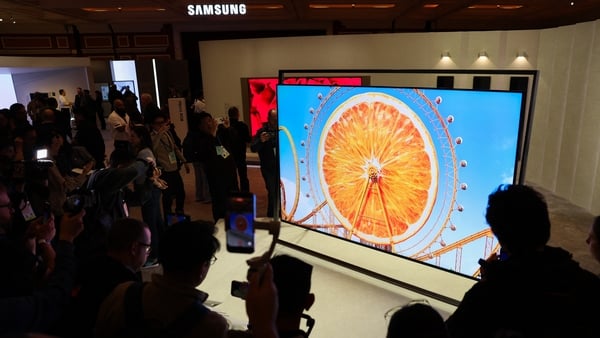 Image of a huge television screen at CES in Las Vegas