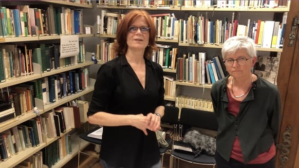 Ursula Zeller and Ruth Freiner at The James Joyce Foundation Zurich