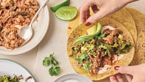 Tortillas with roasted vegetables