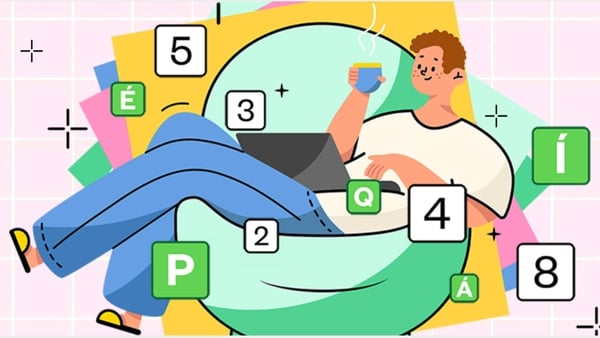 Person sitting on chair playing games