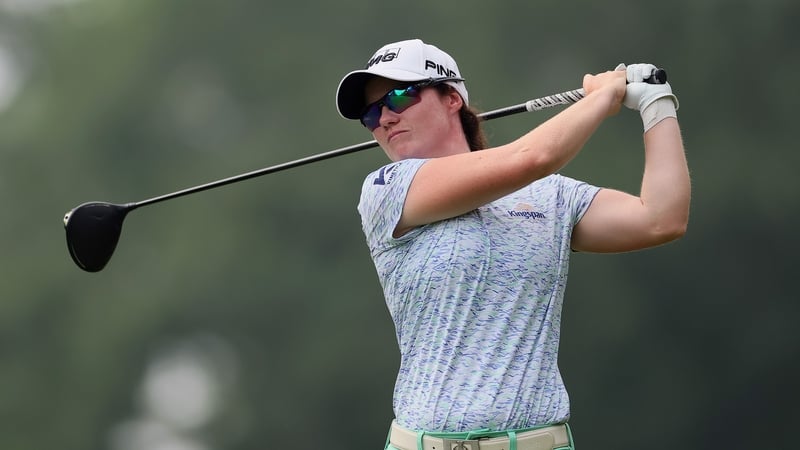 Leona Maguire during the 2025 tournament at The Club at Carlton Woods