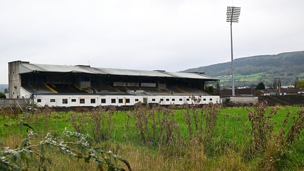 A general view of Casement Park, which was announced as one of the proposed venues for UEFA Euro 2028, in Belfast, for the 2028 UEFA European Football Championship.