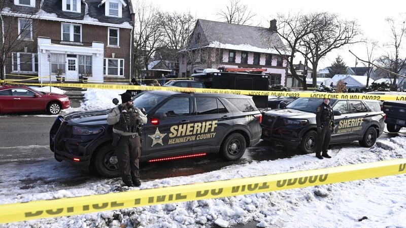 The scene of the shooting in Minneapolis, Minnesota