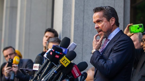 LOS ANGELES, CALIFORNIA - JANUARY 7: Attorney Alan Jackson speaks with journalists after he exits the courthouse during Nick Reiner's arraignment on charges of murdering his parents Rob and Michele Reiner, at the Clara Shortridge Foltz Criminal Justice Center on January 7, 2026 in Los Angeles, Calif