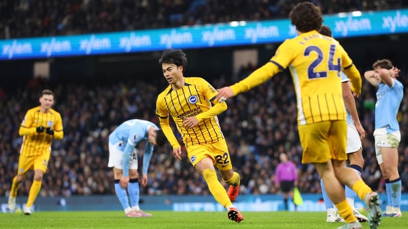 Kaoru Mitoma got the leveller at the Etihad