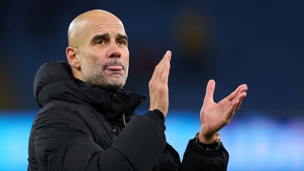 Pep Guardiola, Manager of Manchester City, after the Premier League match between Manchester City and Brighton & Hove Albion at Etihad Stadium on January 7, 2026 in Manchester, England.