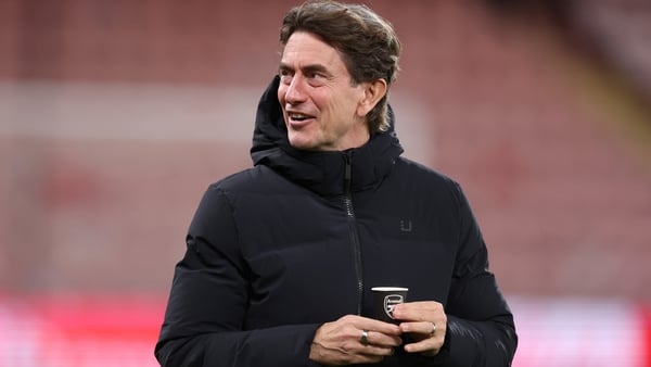 Thomas Frank manager / head coach of Tottenham Hotspur holding a cup with the Arsenal club badge on ahead of the Premier League match between Bournemouth and Tottenham Hotspur2255106872