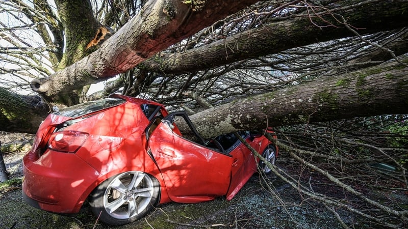 Storm Goretti slammed into Britain yesterday before moving eastwards