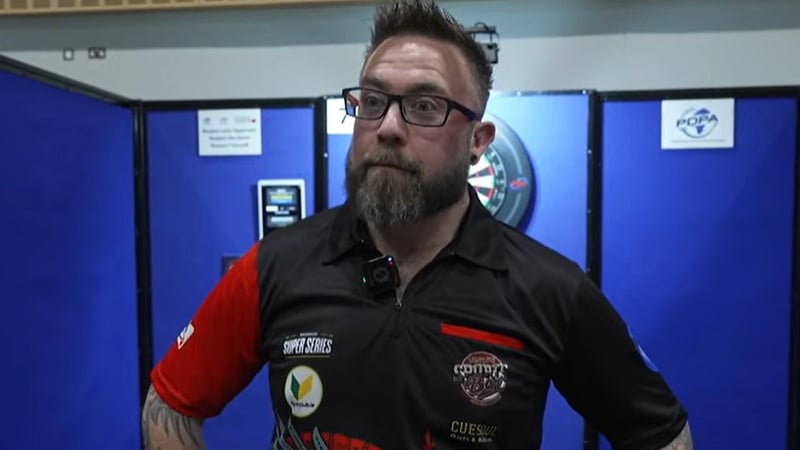 Niall Culleton has won a coveted PDC tour card (pic: PDC YouTube)