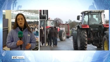 Farmers gather in Athlone to protest Mercosur trade deal