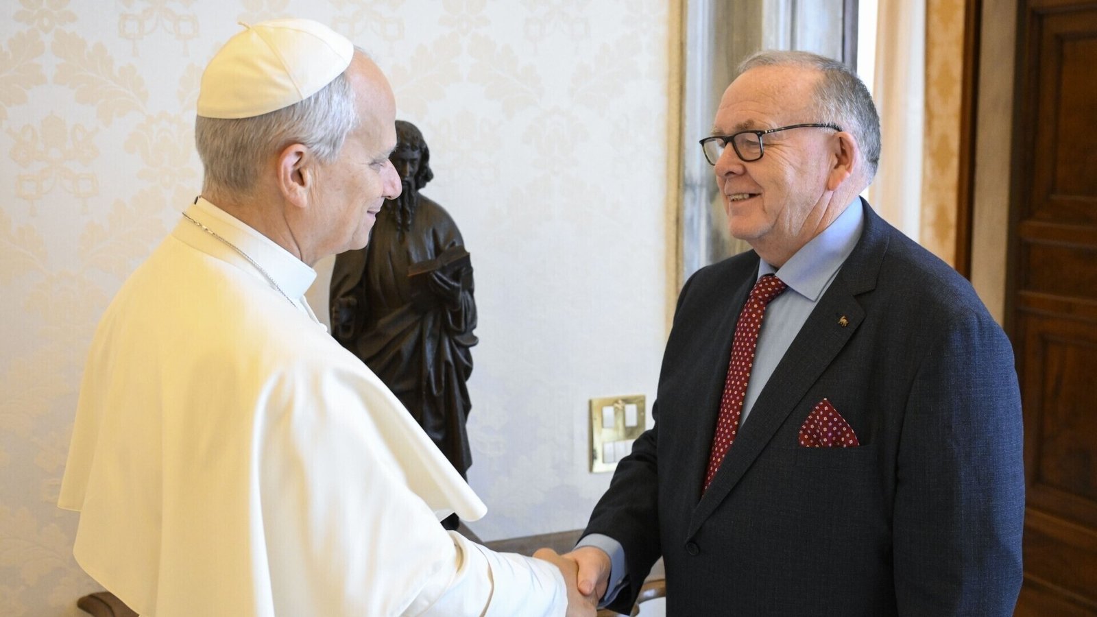 Irish president of EESC discusses poverty with Pope Leo