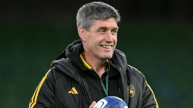 10 January 2026; La Rochelle head coach Ronan O'Gara before the Investec Champions Cup match between Leinster and La Rochelle at the Aviva Stadium in Dublin. Photo by Brendan Moran/Sportsfile