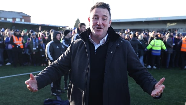 MACCLESFIELD, ENGLAND - JANUARY 10: Rob Smethurst the owner of Macclesfield after the Emirates FA Cup Third Round match between Macclesfield and Crystal Palace on January 10, 2026 in Macclesfield, England. (Photo by Alex Livesey - Danehouse/Getty Images)