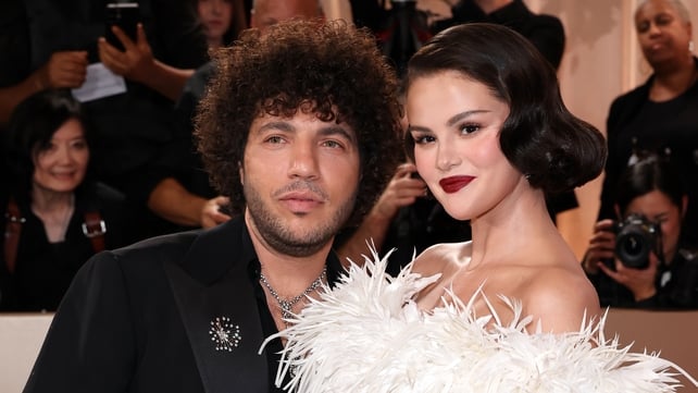 Benny Blanco and Selena Gomez attend the 83rd Annual Golden Globe Awards