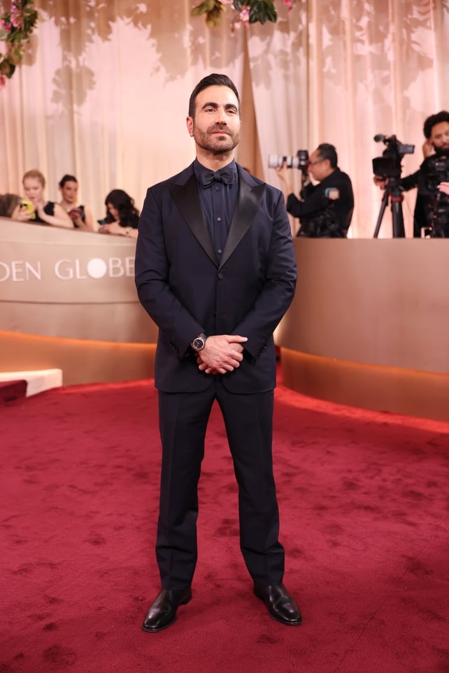 Brett Goldstein on the red carpet at the 2026 Golden Globes