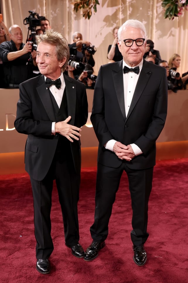 Martin Short and Steve Martin attend the 83rd annual Golden Globe Awards at The Beverly Hilton