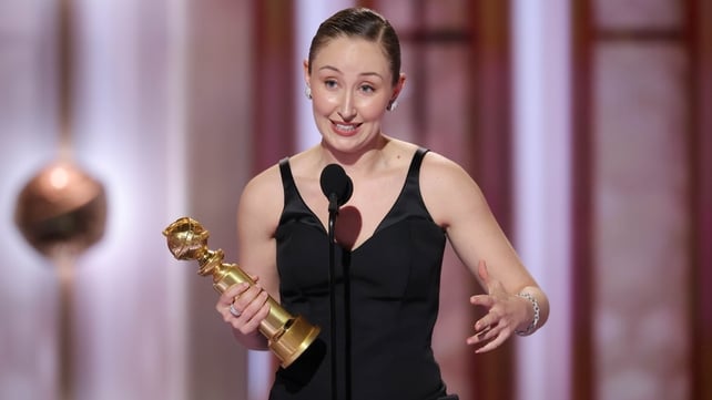 Erin Doherty wins the Golden Globe for Best Performance by an Actress in a Supporting Role in a Television Series, Musical/Comedy, or Drama