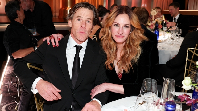 Daniel Moder and Julia Roberts at the 83rd Annual Golden Globes