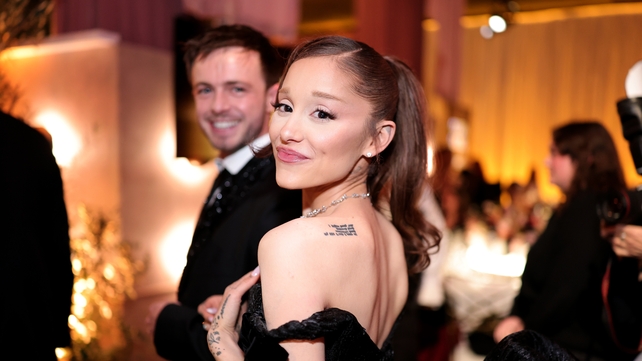 BEVERLY HILLS, CALIFORNIA - JANUARY 11: (FOR EDITORIAL USE ONLY) Ariana Grande attends the 83rd annual Golden Globe Awards at The Beverly Hilton on January 11, 2026 in Beverly Hills, California. (Photo by Neilson Barnard/Getty Images)