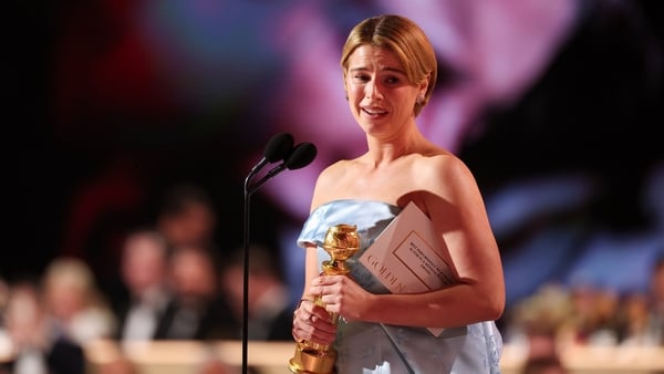 Jessie Buckley at the 83rd Annual Golden Globes