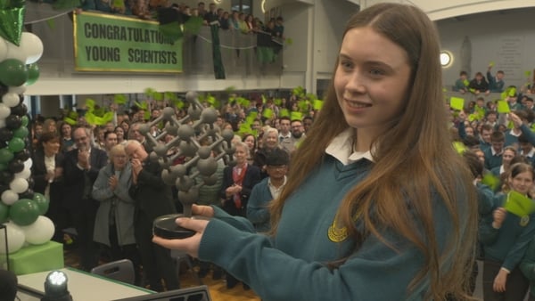 Young Scientist winner Aoibheann Daly returns to her school in Tralee