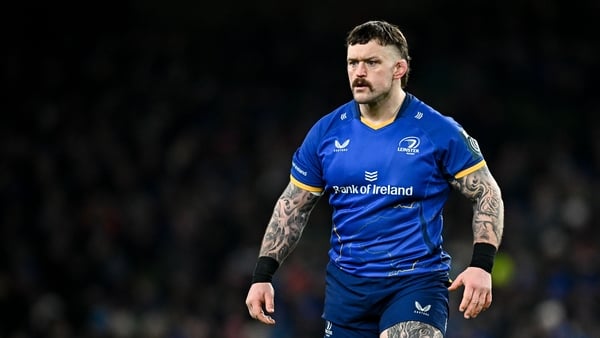 Andrew Porter of Leinster during the United Rugby Championship match between Leinster and Connacht at the Aviva Stadium in Dublin.