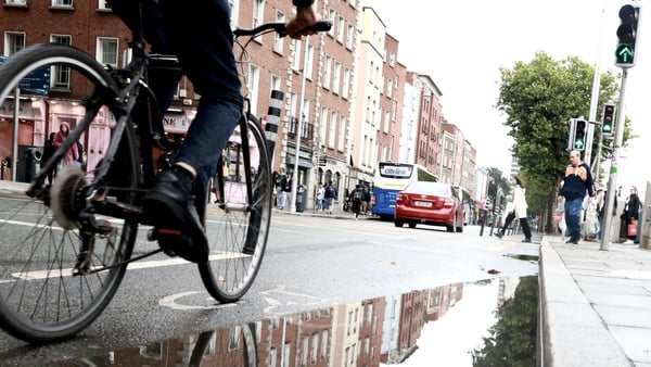cyclist in dublin