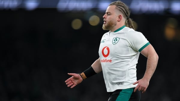 22 November 2025; Finlay Bealham of Ireland during the Quilter Nations Series 2025 match between Ireland and South Africa at the Aviva Stadium in Dublin. Photo by Brendan Moran/Sportsfile