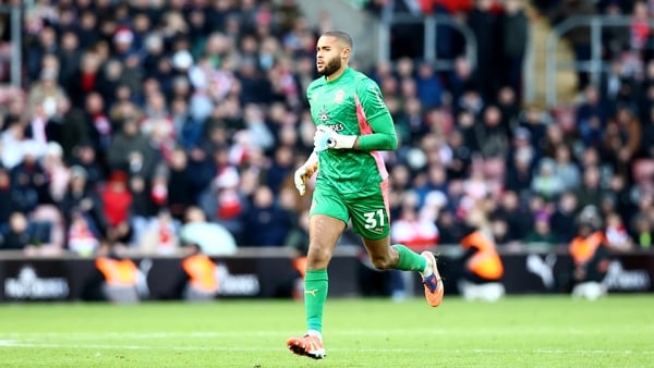 SOUTHAMPTON, ENGLAND - DECEMBER 20: Gavin Bazunu of Southampton during the Sky Bet Championship match between Southampton and Coventry City at St Mary's Stadium on December 20, 2025 in Southampton, England. (Photo by Matt Watson/Southampton FC via Getty I