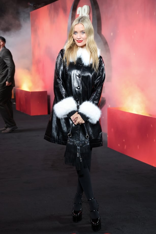 LONDON, ENGLAND - JANUARY 13: Laura Whitmore attends the World Premiere of "The Bone Temple" at BFI IMAX on January 13, 2026 in London, England. The film will be released only in cinemas on January 14, 2026. (Photo by Tristan Fewings/Getty Images for Sony Pictures)